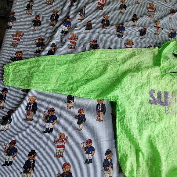 Vintage 90s surfer side surf wear pullover jacket men's xlarge - Picture 7 of 11